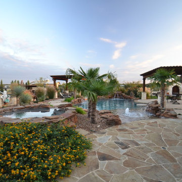 Southwestern Tropical Pool & Spa in Parker County