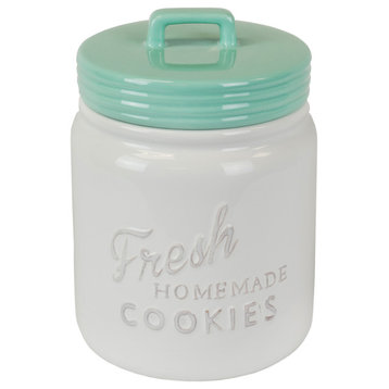 DII Aqua Ceramic Cookie Jar