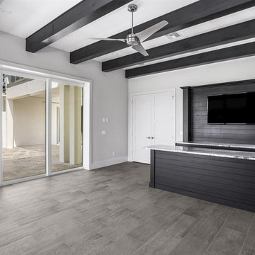 New Transitional Custom Home Overlooking the First Green in Bay Hill