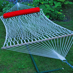 Algoma Double Cotton Rope Hammock with Pillow - Products