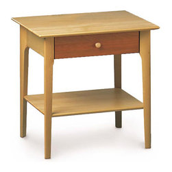 Sarah Cherry & Maple 1 Drawer Nightstand with Shelf - Nightstands And Bedside Tables