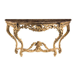 Inviting Home Inc. - Louis Xv Carved Console Table - Console Tables