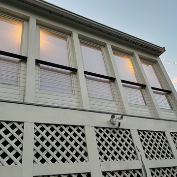 Modern Cable Railing Backyard Retreat