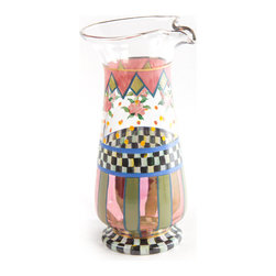 Speakeasy Glass Pitcher | MacKenzie-Childs - Pitchers