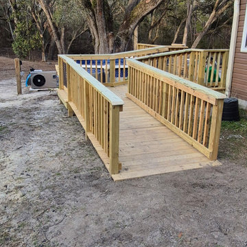 Custom Deck, Ramp, and Stairs