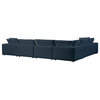Cali Modular Large Chaise 7-piece Sectional, Navy