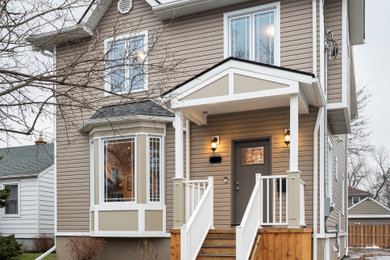 Example of a trendy exterior home design in Toronto