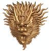 Tibetan Sculptural Dragon Wall Mask
