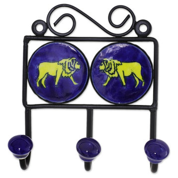 Lion Roar Ceramic Coat Hanger
