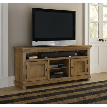 Willow Entertainment 64" Console, Distressed Pine