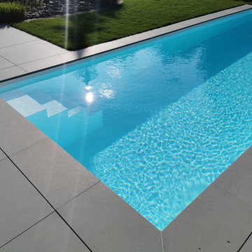 NIVEKO Polystone Invisible 8,00 x 3,00 x 1,50 m mit treppe Modern
