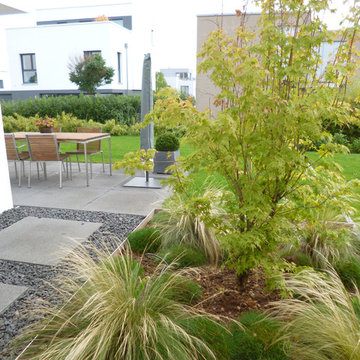 Minimalistischer Privatgarten