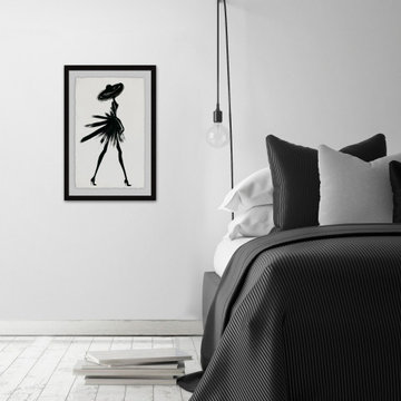 "Little Black Dress II" Framed Painting Print