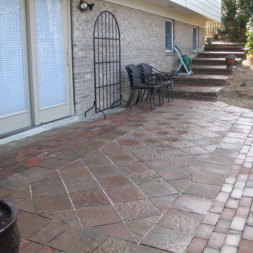 Repurposed patio bricks