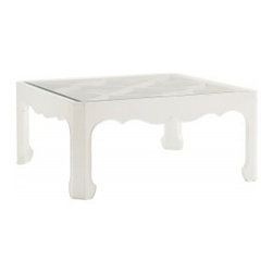 Cassava Cocktail Table With Glass Insert - Coffee And Accent Tables