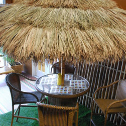 Natural Tahiti Thatch Umbrella - Outdoor dining - Outdoor Umbrellas