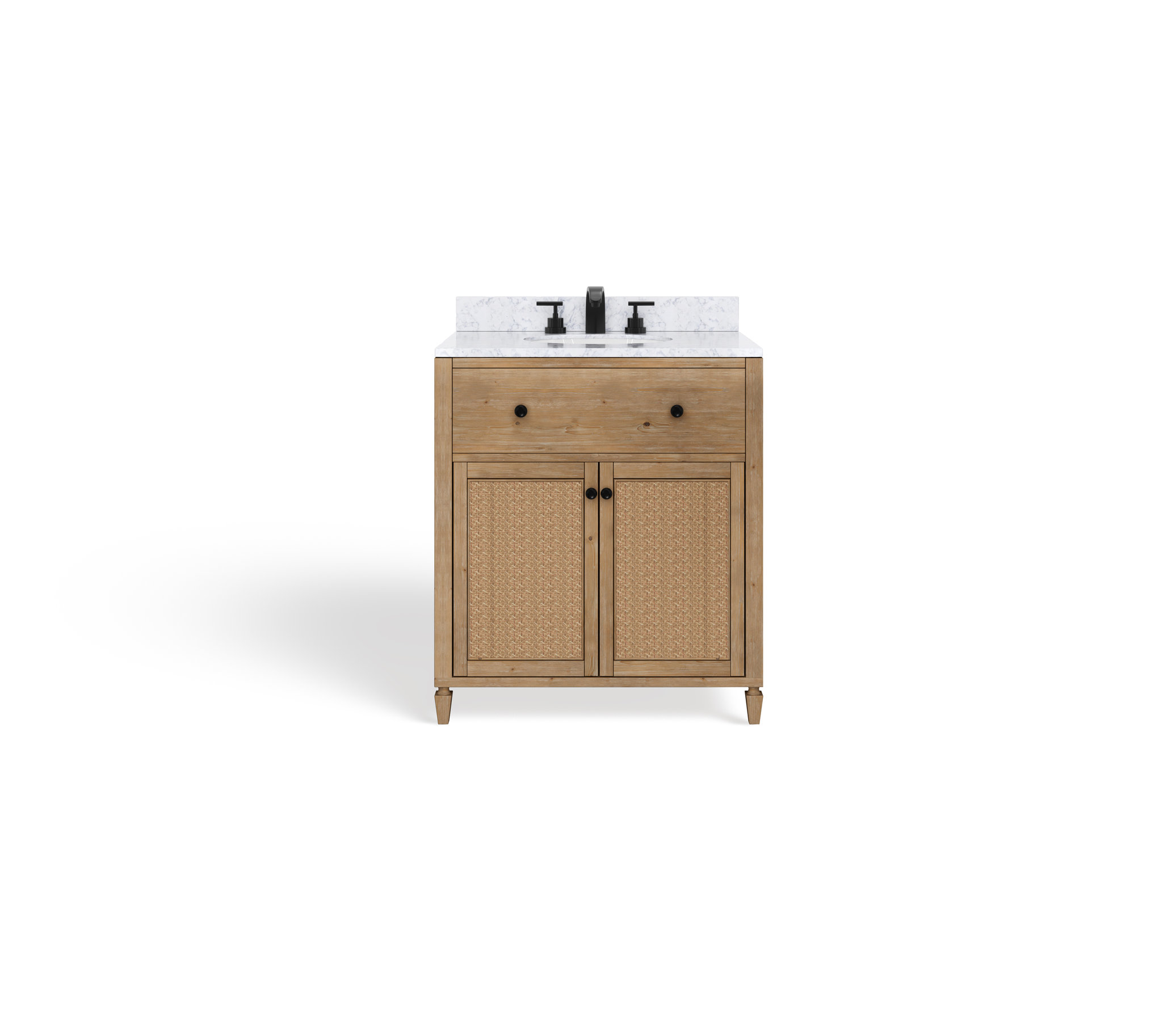 Annie Bathroom Vanity, Weathered Fir, 30", Single Sink, Freestanding