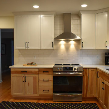 Showplace EVO Pendleton Kitchen in Hickory Natural and Extra White