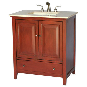 32" Contemporary Style Single Sink Bathroom Vanity Model 2405-505 BE