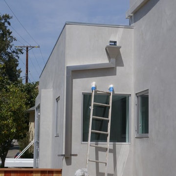 Stainless Steel Box Rain Gutters - Hollywood Hills CA