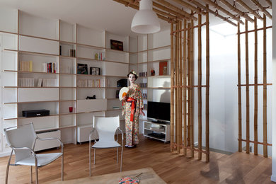 Inspiration pour un salon design.
