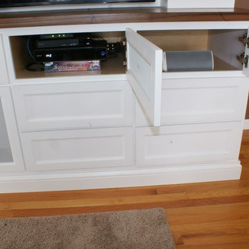 80" Tv Cabinetry- alumnium speaker grills