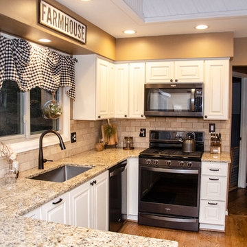 Black and White Buffalo Check - Kitchen Remodel