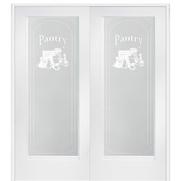 French Interior Door Pantry  62"x81.75" Both Active In-Swing