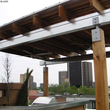 Cedar and Steel Patio Cover