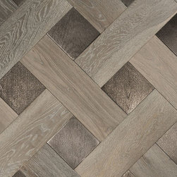 Broderie in Silk and Smoky Bronze - Engineered Hardwood Flooring
