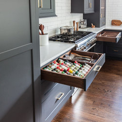 Summit, NJ &ndash; Transitional &ndash; Gray Kitchen Cabinetry - Kitchen Cabinetry
