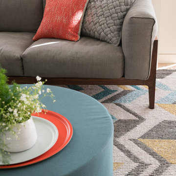 Family Room Detail: Sectional and Layered Textures