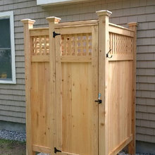 ACK Laundry room shelves & Outdoor Shower
