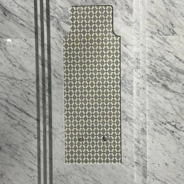 Maroon Marble Shower Niche Wall Cladding