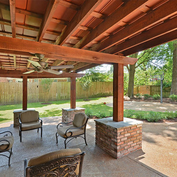 Covered Patio and Basketball Court