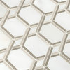MSI SMOT-ROYLNK-POL10MM 12" x 13" Hexagon Linked Mosaic Wall Tile - Royal Link