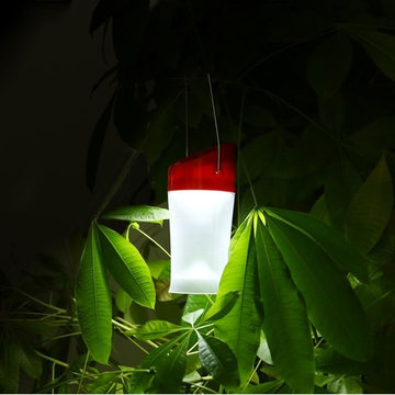 LED Solar Lantern, 60lm, Rechargeable and Portable, 2 Charging Methods, with USB