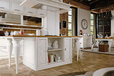 Immagine di una sala da pranzo country
