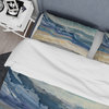 Coast Blue Sea Waves Duvet Cover Set, Full/Queen