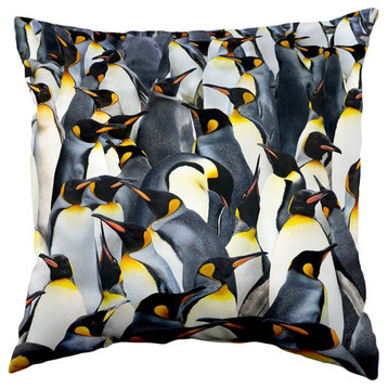 Penguins Double Sided Pillow, 16"x16"