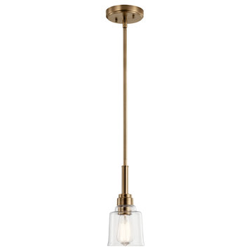 Aivian Industrial Mini Pendant in Weathered Brass