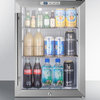 Compact Commercial Glass Door Beverage Cooler SCR312LBI
