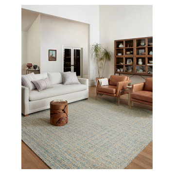 Chris Loves Julia x Loloi Polly Blue/Sand 7'-9" x 9'-9" Area Rug