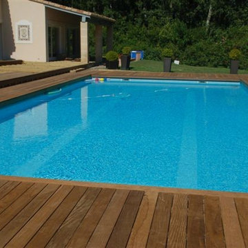 Superbe plage de piscine XXL