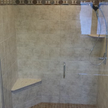 Ann Arbor Ceramic Shower with Jacuzzi Tub Renovation