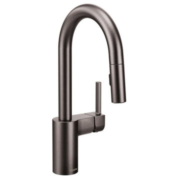 Moen 5965 Align 1.5 GPM 1 Hole Pull Down Bar Faucet - Black Stainless