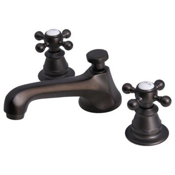 Lever Handles-American Widespread Lavatory Faucet, Oil Rubbed Bronze Finish With