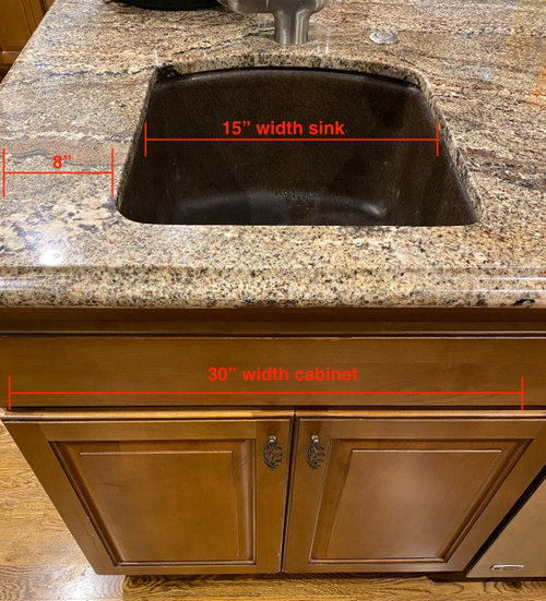 15” prep sink island - will faucet, soap and hot water dispenser fit?