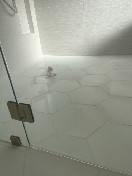 Is there a way to fix marble tile that's been sanded?