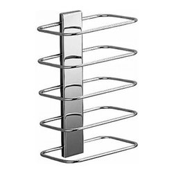 Hotellerie A0467N Wall Mounted Vertical 10.2" Towel Rack - Towel Racks & Stands